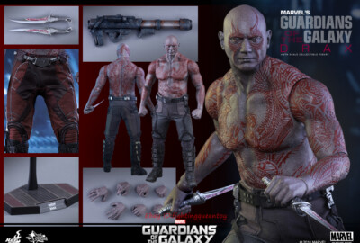 ホットトイズ　ドラックス　美品　HOT TOYS　希少　おまけ付き HotToys HT MMS355 Guardians of the Galaxy Drax 1/6 Figure INSTOCK