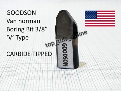 3x GOODSON Van Norman Boring Bar Bit  Model 944 & 777 Dia 3/8'' V Type BOXED