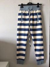 NWT THADDEUS O'NEIL STRIPED COTTON BLEND JOGGERS PANTS SIZE S MADE IN USA