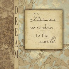 Ceramic Tile Mural Kitchen Backsplash - Dream - Inspiration Affirmation Art
