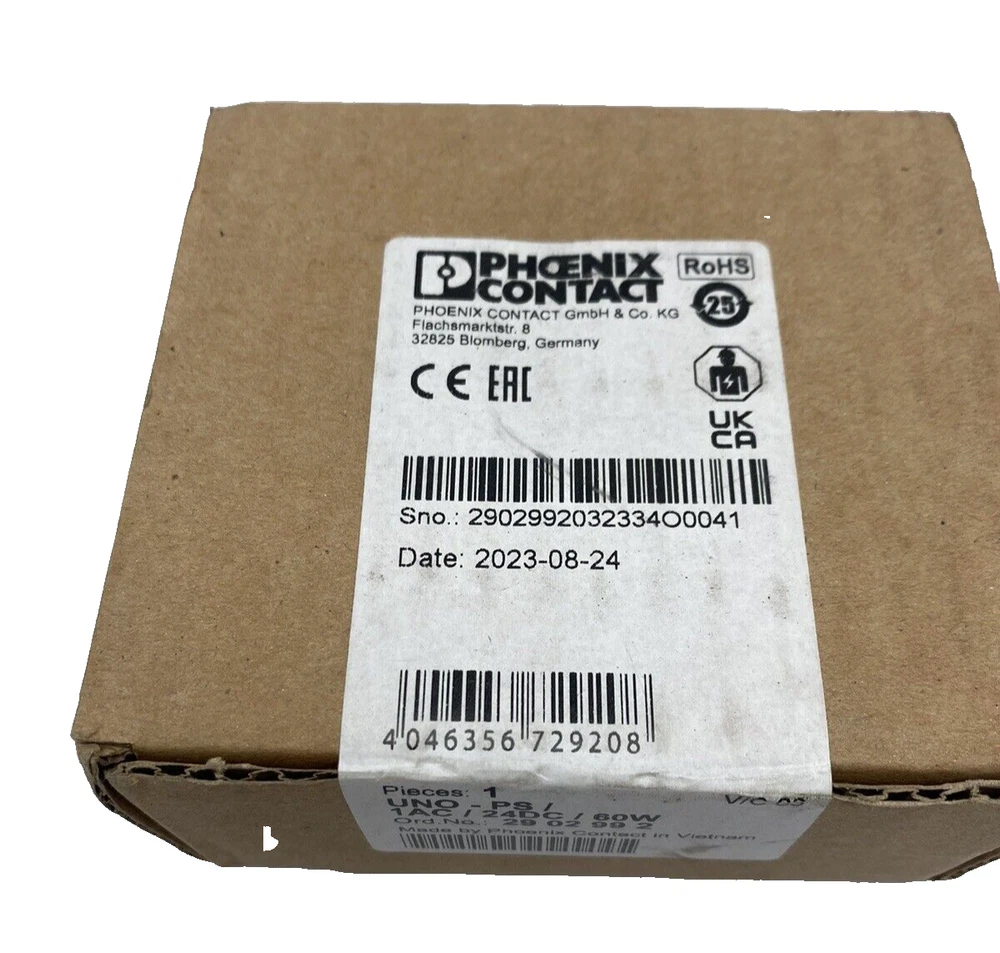 1PC NEW PHOENIX CONTACT UNO-PS/1AC/24DC/24V-60W Power Supply 2902992