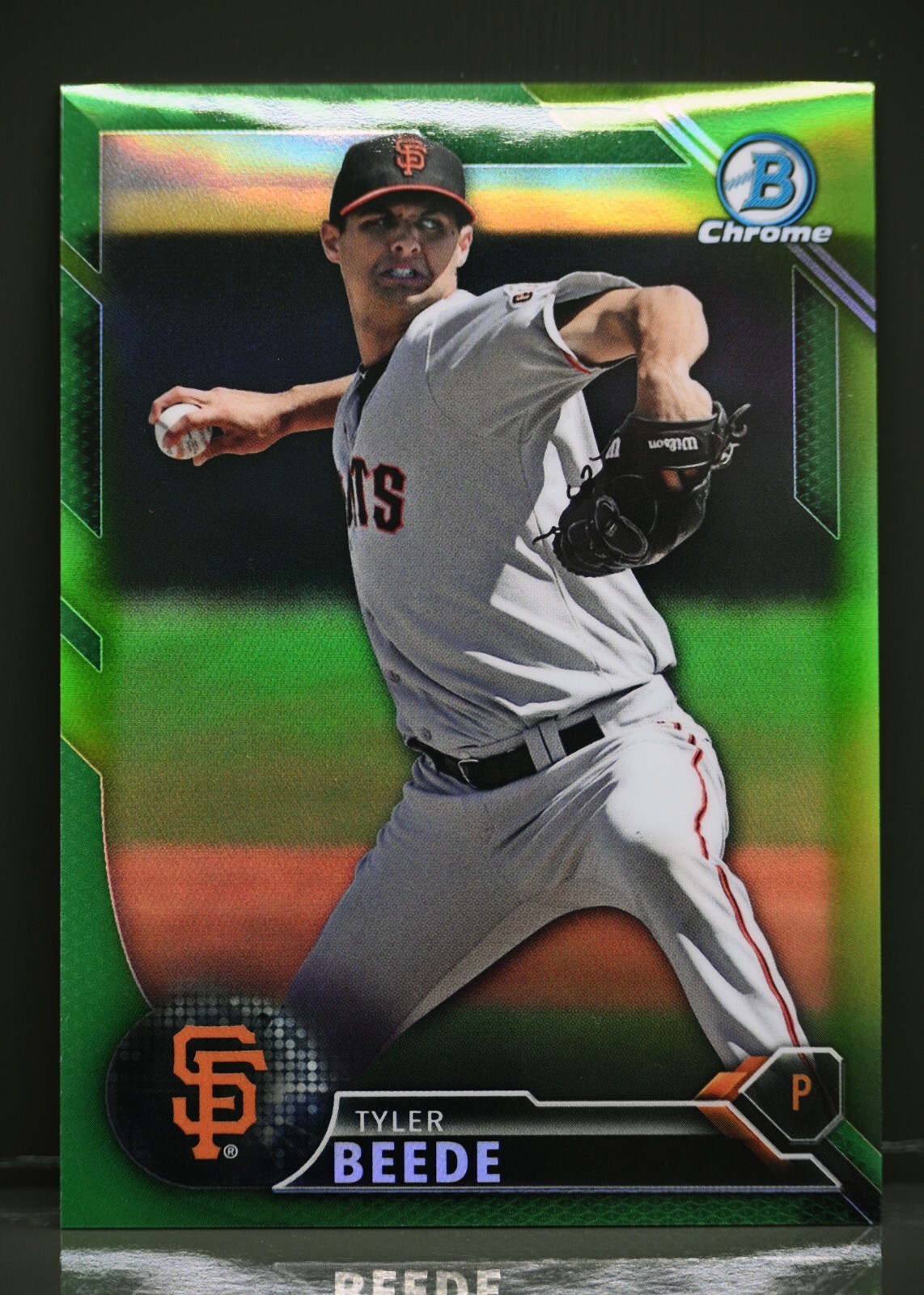 2016 Bowman Chrome #BDC-182 Tyler Beede /99 Green Refractor San Francisco Gian