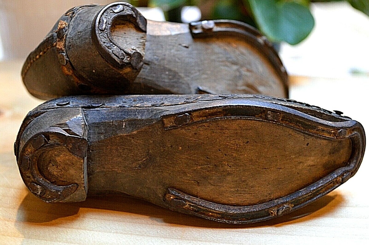 Antique c.1800's Child's England North Country Lancashire Clog