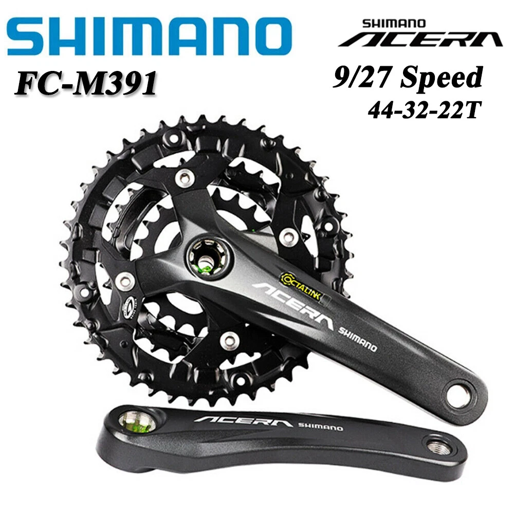 SHIMANO Acera FC M391 9 27 speed MTB Spline Crankset 44 32 22T eBay