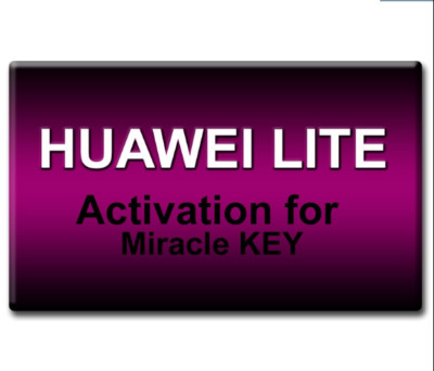 Miracle HUAWEI lite pack ativation for Miracle Huawei Tool newest