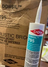 LOT OF 12 ~ DOW DOWSIL 795 SILICONE RUSTIC BRICK EXP 2/04/2022