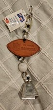 NFL Pet Shop Los Angeles Raiders Leather Bell Beads 15" Long NEW Free Shipping