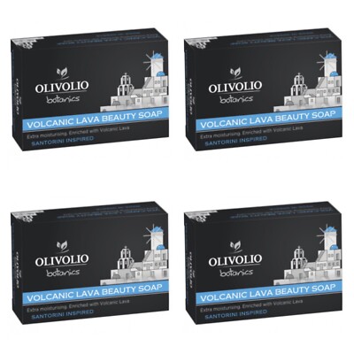 4x Vulkanasche Lava Olivenöl Handseife Seife Feuchtigkeit 0% Mineralöl Parabene