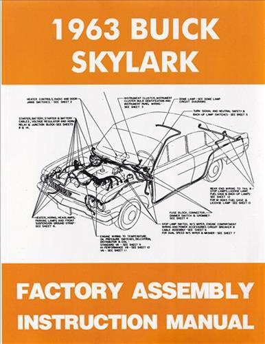1963 Buick Skylark Und Spezial Montage Manuell Gebunden Explodierten Von Teile-image
