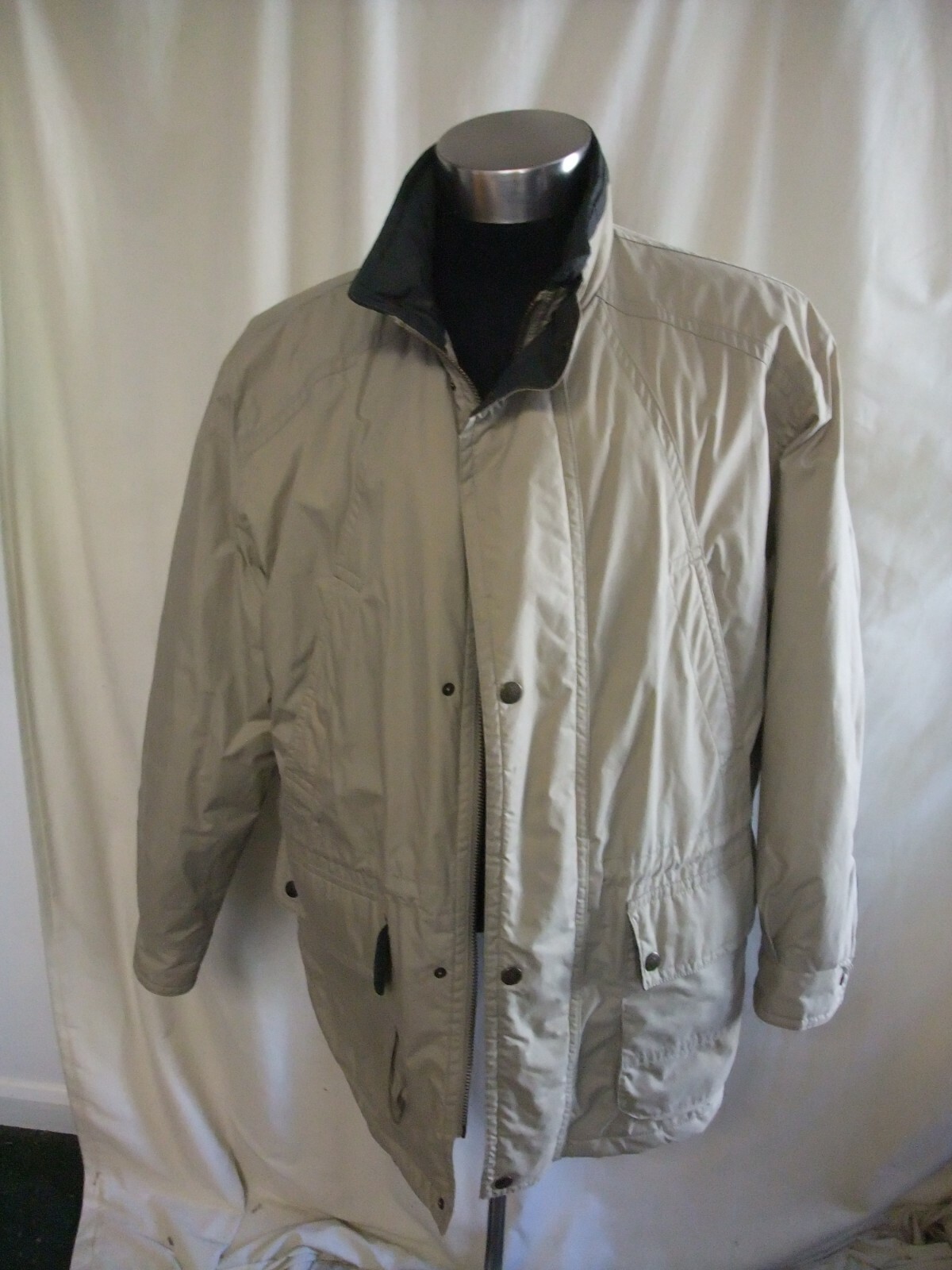 ALTRA Cappotto da uomo M&S taglia L petto 41 43" EUR 4 colore pietra poliestere cotone misto 1812