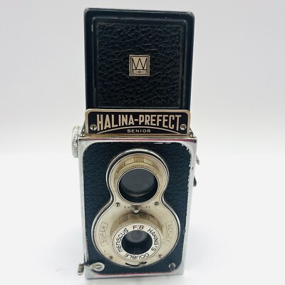 VTG 1940s Box Camera Halina Prefect Senior Photography Hakings Double TLR  Reflex