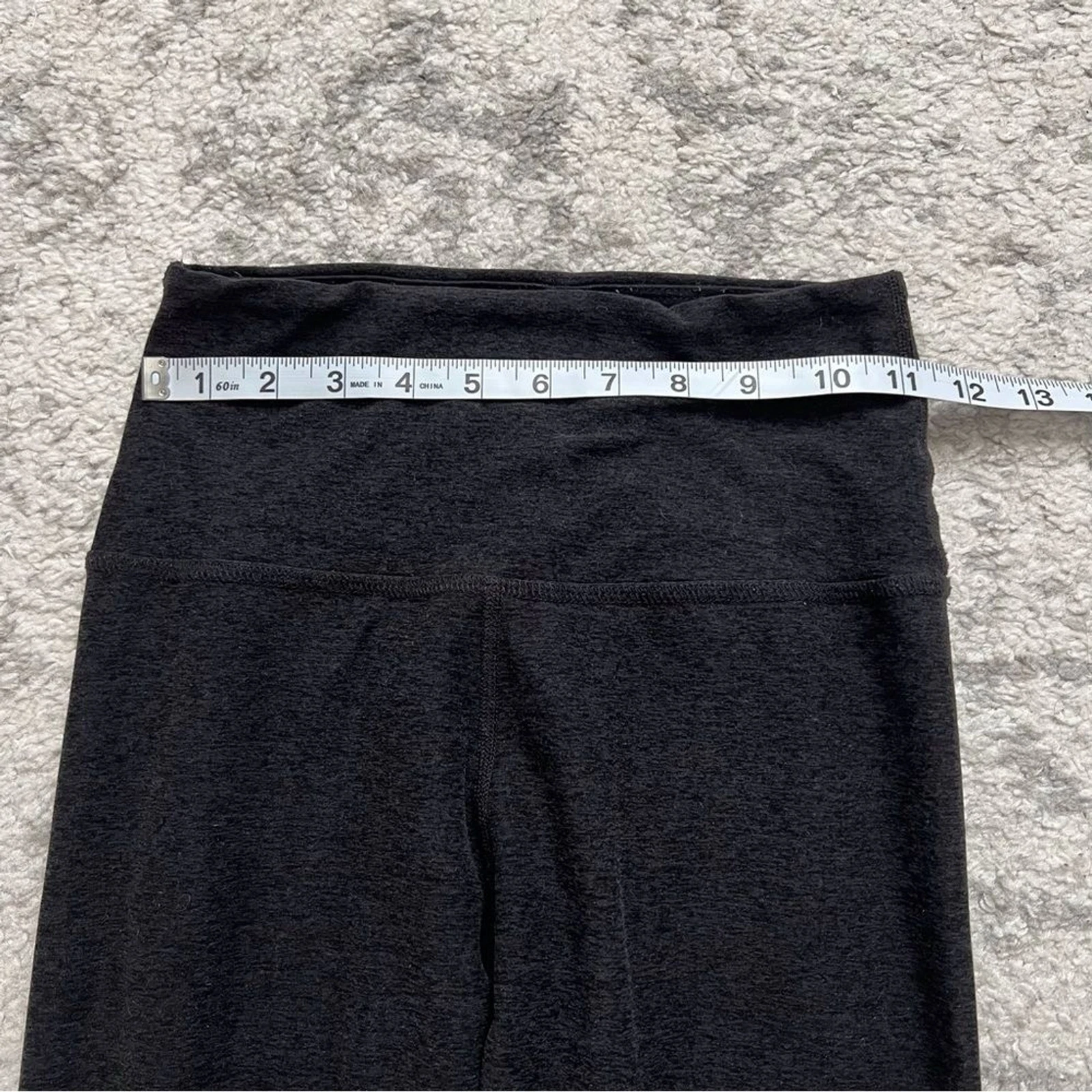 beyond-yoga heathered athletic workout active neutral stretch leggings