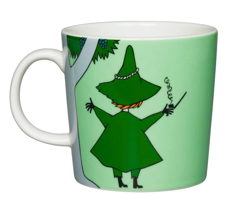 Taza Taza Arabia Moomin Taza Clásica 0.3L Snufkin Verde Japón Limitada Nueva Foto 3 de 4