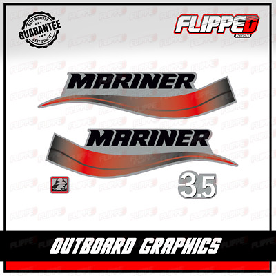 Mariner 3,5 PS Außenborder Aufkleber Grafik Sticker Kit Motor Engine
