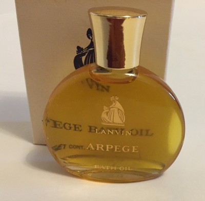 Vintage Full Arpege Bath Oil by Lanvin 1/2 fl.oz. New Never Used in Box 