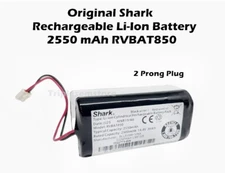 OEM Shark RV2600WA RV2600WD RV2610WA RV2610WACA Li-Ion Battery 2550mAh RVBAT850