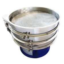 Stainless Steel Vibrating Sieve Screen Shaker Sifter 220V 39.3" w/20&100 Sieves