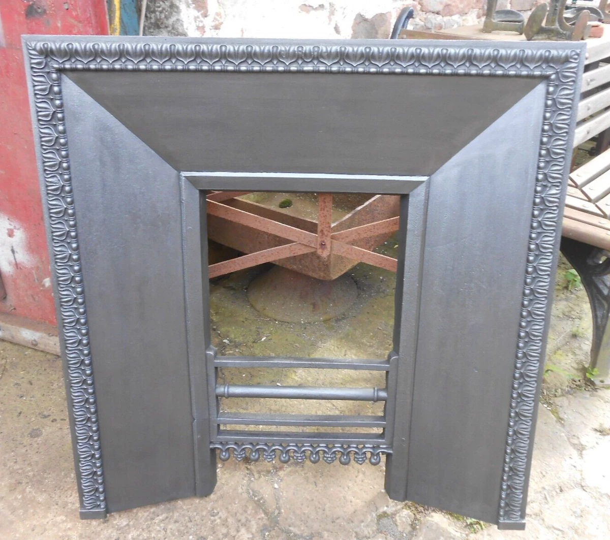 ANTIQUE GEORGIAN CAST IRON FIREPLACE INSERT | eBay