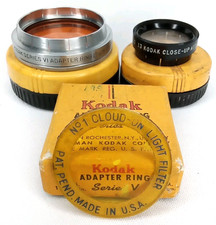 VTG 1950s Kodak Series VI Adapter Ring Close Up Lens  Filter Set New Arrival