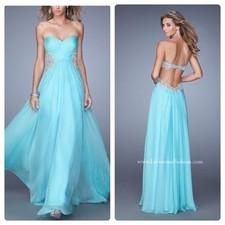 La Femme Elegant Chiffon Gown Size 6 New with Tags