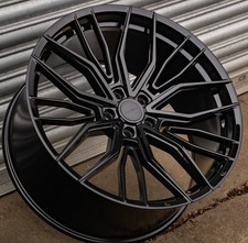 22" LAND ROVER DEFENDER L663 RIVIERA RF9 FLOW FORMED GLOSS BLACK 10.5J ALLOYS X4