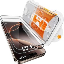 iPhone 15/16 Screen Protector - Tempered Glass, Full Coverage, 2-Pack