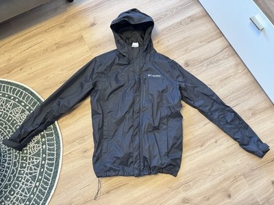 Columbia Herren Pouring Adventure III Jacke wasserdichte Regenjacke Schwarz Gr L