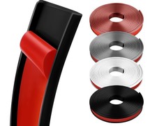 U-Shape Flexible Edge Protector Banding, 0.6" x 20ft Self Adhesive Veneer Edg...