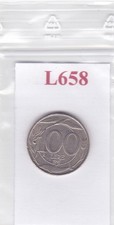 L658 Moneta Coin ITALIA Repubblica Italiana 100 Lire Italia Turrita 1993