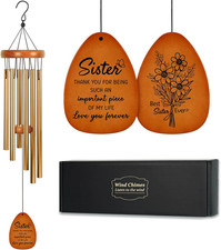 Sister Gifts, 28.7'' Wind Chimes, Unique Sister Gifts for Birthday, Mothers Day,