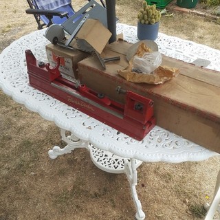 Black and Decker D.7638 Lathe plus lathe 7870 saw table in original boxes.