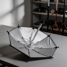 Slim Black Umbrella for Camera with Hot Shoe for Outdoor Photographer