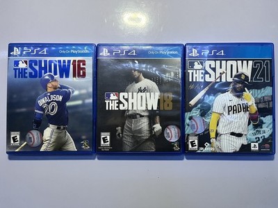 PlayStation 4 MLB Baseball Games Lot of 3 - The Show 16, 18, and 21