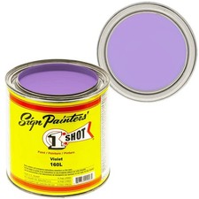 1 Shot Lettering Enamel Violet 160L   4oz Pinstriping Paint