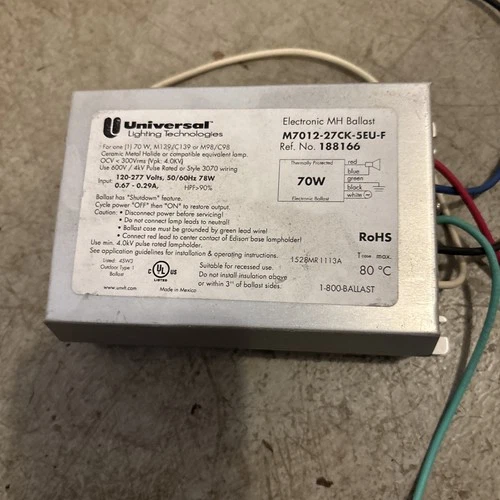 VS Universal Lighting Technologies M7012-27CK-5EU-F 70 W Electronic MH Ballast