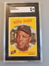 1959 Topps Willie Mays #50 SGC 1 PR HOF San Francisco Giants Vintage