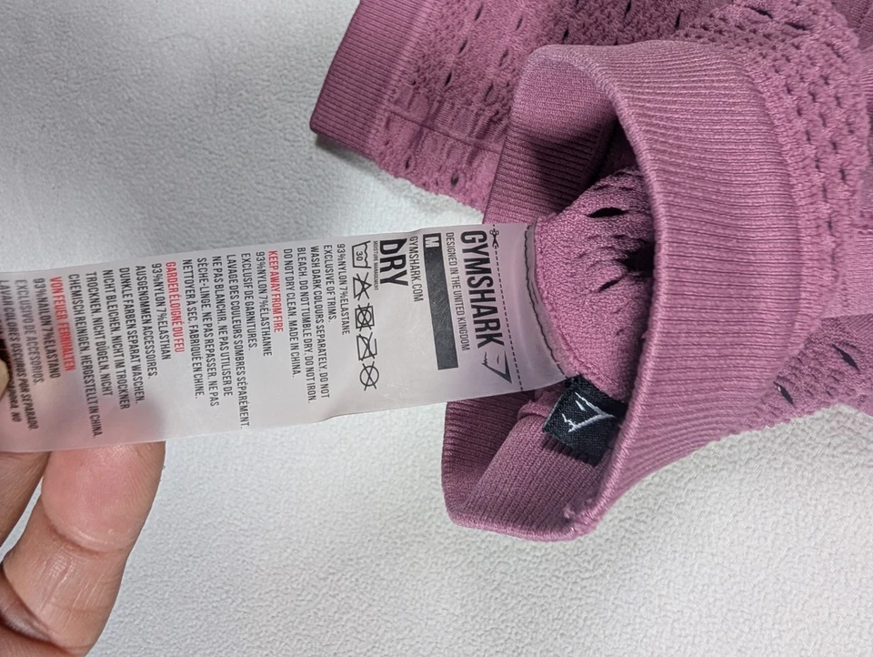 Lot of 5 Gymshark Women's Leggings Size Small/Medium Black/Pink/Purple/Grey - Image 4 of 4