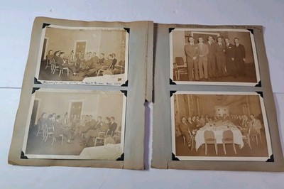 Lot Of 6 Vintage 1948 Photographs Of  Henry's Stag Party On Dec. 25th