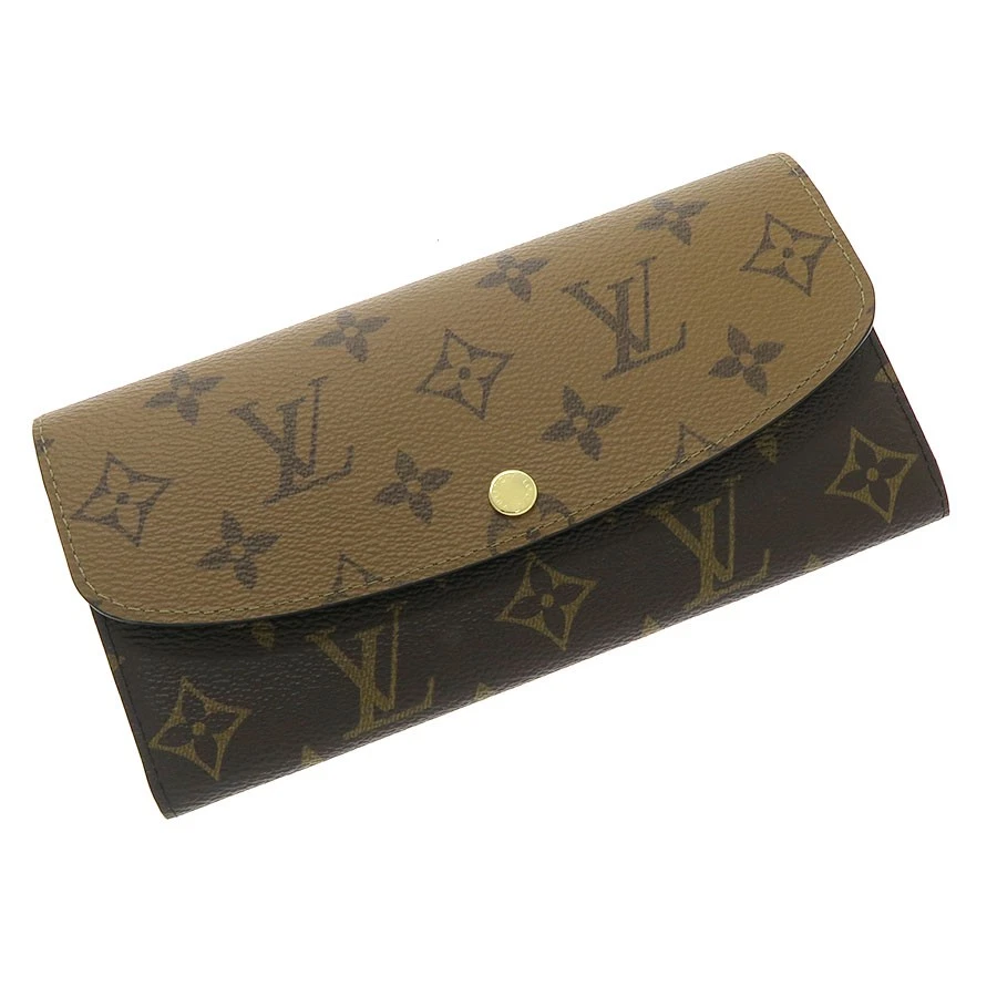 Vuitton — Louis Vuitton Emily Wallet/Monogram Reverse M82157 Canvas Brown #SAB16041