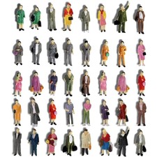 Miniatur Figuren 1:87 H0 Passanten Personen Modelleisenbahn Architektur