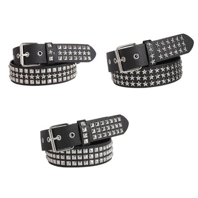 Fashion Hot Girl Women Waist Belt with Studded Decors Casual Jeans Waistband