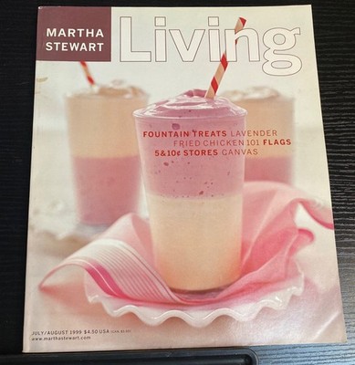 Martha Stewart Living Magazine #71 Jul Aug 1999 Fried Chicken 101 Flags Lavender