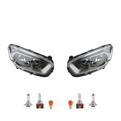 Scheinwerfer Links & Rechts Set + Leuchtmittel passend für Ford Transit Courier