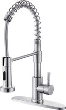 Kitchen Faucet Brushed Nickel Pull Down Sprayer Single Handle Sink Faucet W/ Spr