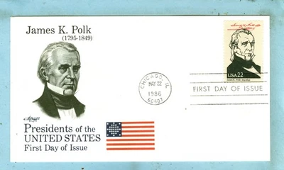 Scott 2217B ARTMASTER FDC, Presidential Series, "James K. Polk".... - Image 1 of 3