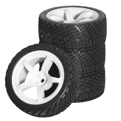 4pcs 68mm 1/10 RC Touring Drift Road Racing Car Tires V7342
