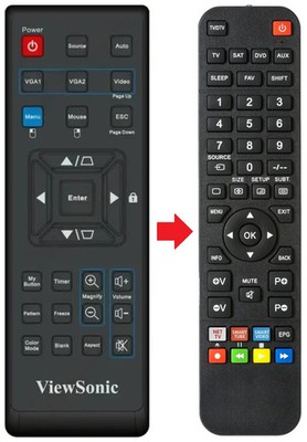 Fernbedienung geeignet für VIEWSONIC PJD5123