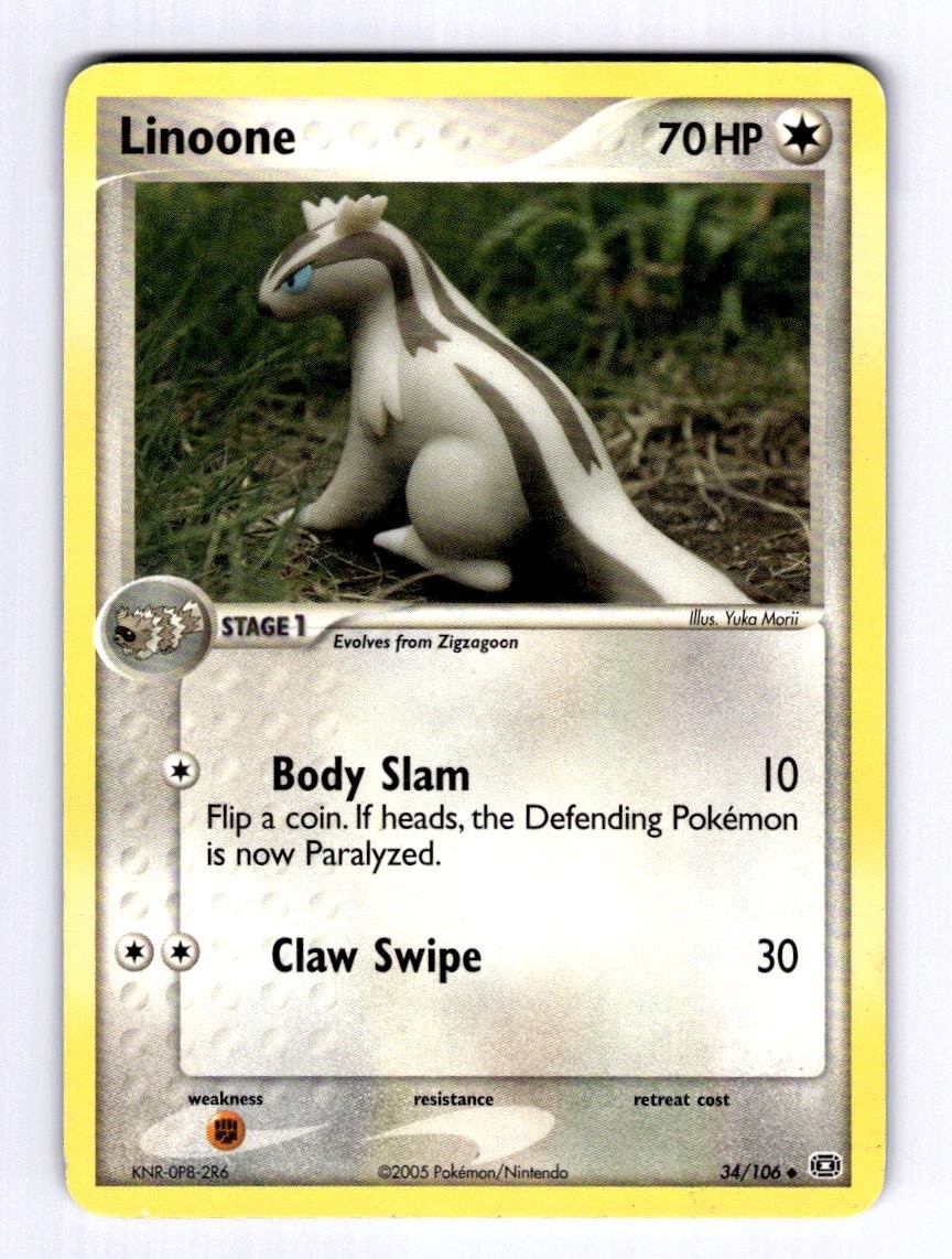 Linoone Emerald #34 (2005) Uncommon LP Pokemon