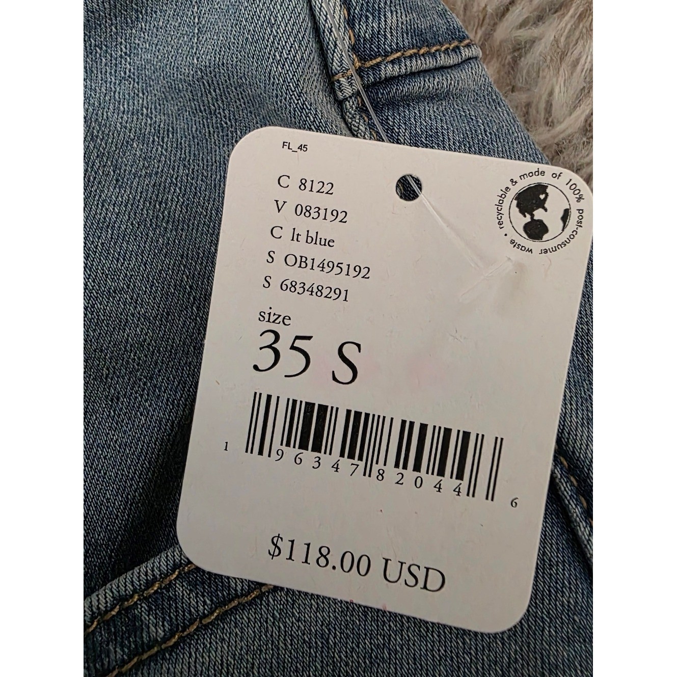 Free People We The Free CRVY Super High-Rise Lace-Up Flare Jeans Women's 35 S image 8