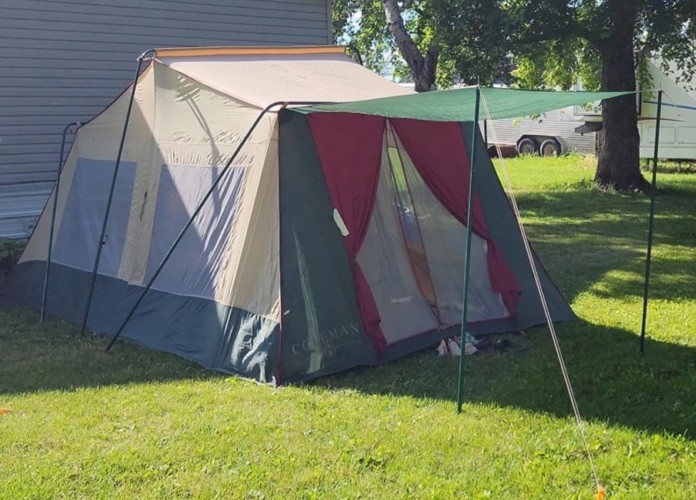 Vintage Coleman Deluxe 2-Room Tent 10ft x 14ft P/N 9235-141 | eBay